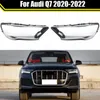 Couvercle de phare de voiture lentille coque en verre capuchons de phare avant abat-jour Transparent boîtier de lampe de lumière automatique pour Audi Q7 2020-2022