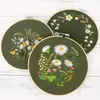 Kinesiska stilprodukter Krysantemums Dandelion broderi DIY -handarbete Blommande Needlecraft för nybörjare Cross Stitch R230804