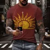 メンズTシャツ2023ビンテージTシャツストリートファッションカジュアルアパレルハラジュク3Dプリント特大の高品質Oネックスポーツウェア