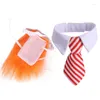 Psa odzież domowa Halloweenowe nakrycia głowy ubieraj się zabawne włosy i krawat kombinezon kota Akcesoria dla kotów psy