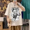 メンズTシャツx Tシャツ女性男性コットンティートップヒップホップハラジュク面白いアニメヒソカストリートウェア半袖