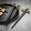 Dinnerware Sets 5 Pair Chopsticks Set Household Separate Meal Japanese Home El Restaurant Portable Healthy Stick Cutlery