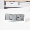 Orologi da parete Soggiorno Appeso Temperatura Umidità Orologio Minimalismo LED Digitale 12/24 Sistema Desktop Elettronico Home Decor