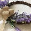 Decoratieve Bloemen Kunst Lavendel Boog Krans Lente Buiten Voor Voordeur Drop