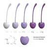 Oeufs 5pcs Set Safe Silicone Kegel Exercice Geisha Ball Ben Vagin Serrer Formateur Massage Sex Toys Vaginal s Sexe 1124