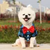 Odzież dla psa letnie ubrania dla małych psów moda bowknot cat t -koszulka kamizelka puppy ubranie Chihuahua Yorkshire koszule