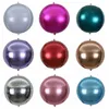 20pcs/lot 10 Inch 4D Balloons Foil Mylar Sphere Round Aluminum Foil Balloons Baby Shower Gender Reveal Wedding Birthday Engagement Party Decoration Supplies W0073