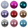 20pcs/działka 10 cali 4D Balony Folia Mylar sfera okrągła aluminiowa folia balony baby shower płeć Ujawnienie ślubnych urodzin