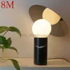 8M Moderne Bureau Table Lumière Creative Design Simple Marbre Lampe De Bureau LED Décoratif Pour Foyer Salon Chambre HKD230807