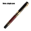 Fountain Pens High Quality Plumas Golden Carving Mahogny Luxury Business School Student Office Supplies Pen Ink 230807