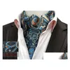 Bräutigam Krawatten Kummerbunds Männer Formale Krawatte Mode Retro Paisley Britischer Stil Gentleman Seidenschals Halsanzug Business Krawatte Drop Dh1Gh