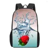 Sacs d'école créatif frais mignon fruits imprimé sac pour adolescent garçons filles primaire enfants livre femmes hommes décontracté épaule sac à dos