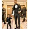 High Quality One Button Charcoal Grey Groom Tuxedos Shawl Lapel Slim Fit Groom Man SuitsJacket Vest Pant Tie201u