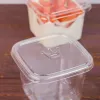 Clear Cake Box Transparent Square Mousse Plastic Cupcake Boxes With Lid Yoghourt Pudding Wedding Party Supplies