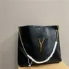 Popularne torby designerskie zakupy Kobiety czarna torebka luksusowa skóra duża łańcuch mody pod pachami ramię torebka kobiet 221214