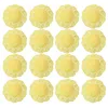 Tovagliolo da tavola 100 PCS Stoffa di carta Pizzo Centrini per torte Tovaglia con rifiniture dorate Tovagliette usa e getta rotonde