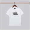 Mens T Shirt Designer Tshirt Limited Edition Par Tees Street Wear Summer Fashion Märke En Miri-skjorta Splash-bläck Letter Print Short988