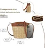 Gladdon Small Straw Purses For Women Mini Straw Summer Beach Shoulder Bags For Women Crossbody Woven Purse Clutch Rattan Bag HKD230807