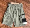 Mens Shorts Stones Island Designers Lastbyxor Badge Patches Summer Sweatpants Sports Trouser 2023SS Big Pocket Overalls Byxor Zippper 1 966