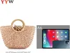 Summer Rattan Bag for Women Straw Hand-Woven Handle Handbag Beach Sea Straw Rattan Tote Clutch Bags HKD230807