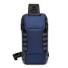 Waist Bags 2023 Est High Quality Anti-theft Shoulder Crossbody Messenger Chest Bag USB Sling Water Proof Cross For Men