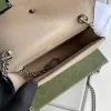 Высококачественные роскоши дизайнерская сумка для плеча женская клетчатая бренда Mini Wallet Chail Chep Sags Sukle Brown Leather Handheld Designer Bags с размером коробки 16,5 см.