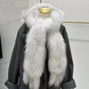Scarves Women Winter Knitted Genuine Fur Hat Scarf Brand Fluffy Vap Muffler High Quality Poncho