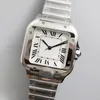 Designer Men's Square Watch 40mm Automatic Mécanique STRAP CUIR STRAPE SECTIONNEUX ACI