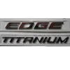 Edge Titanium Chrome ABS Car Trunk Bakre nummer Bokstäver Badge Emblem Decal Sticker för Ford Edge233S