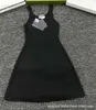 Basic & Casual Dresses Designer P family's new style in early spring, your vest, sling, knitted black dress, slimming and style, sling skirt 4T05