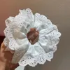 Scrunchies in pizzo multistrato alla moda Fasce per capelli elastiche Ragazze Elegante porta coda di cavallo Corda per capelli Accessori per capelli romantici da donna