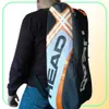 Head Tennis Bag Mens Tennis Racket Stor sportväska utomhus gym badminton ryggsäck 49 racket sportväska med handtag vattentät 229868570