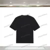 xinxinbuy T-shirt de malha masculina designer 23ss Paris Carta impressão gradiente manga curta algodão feminino preto XS-L