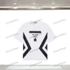 xinxinbuy T-shirt de malha masculina designer 23ss Paris Carta impressão gradiente manga curta algodão feminino preto XS-L