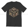 Camisetas masculinas dnd dnd tshirt ests para homens d20 dados de dados de camisa básica de camisa hip hop de roupas de rua de rua