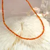 CHOKER SATMOMICTION VINTAGE TEMPRATION Orange Glass Beadered Ожерелье для женских высококлассных ювелирных украшений женщин