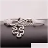 Charm Bracelets Autism Awareness Puzzle Piece Infinity Love Wish Veet Rope Wrap Bangle For Women Men Fashion Friendship Jewelry Drop D Dhkpt