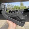 Klänningskor designer sneakers trottoar collage spetsar sneaker kvinnor casual skor nappa kalvskinn läder mesh vävda tränare gummi sko löpare tränare j230807