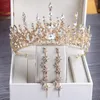 Headpieces Luxury Princess 2022 Wedding Bridal Tiara Rhinestone Crown Head Pieces Crystal pannband Hårtillbehör Guld Silver243f