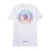 Moda de luxo dos homens camiseta Marca Ch Hearts T-shirts Designers Homens Mulheres Tops Tees Ferradura Sânscrito Cruz Impressão T-shirt de Algodão Manga Curta Camisetas 6WIS