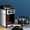 Máquina de café de gotejamento In1 Compatível com grãos moídos Máquina de aço inoxidável automática Visor digital Manter aquecido