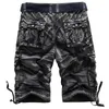 Shorts pour hommes Vêtements de travail Coton Camouflage Loose Five Point Multi Bag Pants Tendances de la mode européenne et américaine