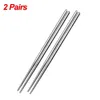 Chopsticks Sushi Stainless Steel Insulation Non-slip Lightweight 1/2/5 Pairs Chinese Tableware Anti-slip