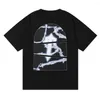 Мужская рубашка для футболок для мужчин Tops Hip Hop Streetwear Эстетическая эстетическая высококачественная масштабная многократная винтажная одежда мешковатая o-вырезок