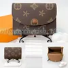 Portemonnees M41939 rosalie hoge kwaliteit kaarthouder paspoort luxe ontwerper vrouwen id-houder pocket organizer lederen portemonnees mannen portefeuilles kaartsleuf houder