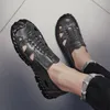 Men Fashion Sandals 999 أحذية صيفية من الجلد الأصلي الصلبة غير الرسمية مريحة شاطئ ناعمة مريحة للذكور