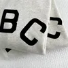 Męskie damskie bluzy mody litera ABC Gray/czarny bluzę jesienna zima okrąg