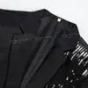 Trajes de hombre Clásico Vintage Elegante Chaqueta de verano Hombres Blazer Homecoming Sequin Chaquetas de traje masculino