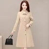 Femmes Trench Manteaux Manteau Femmes 2023 Printemps Automne Tempérament Coréen All-match Coupe-Vent Veste Femmes Casual Grande Taille Long Pardessus