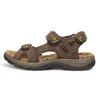 Sandalen Outdoor Echtes Leder Männer Sommer Rutschfeste Strand Schuhe Turnschuhe Männer Wandern Bergsteigen Reisen Große Größe 48 230807